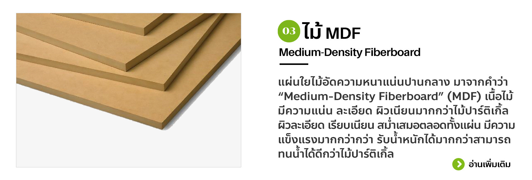 MDF ไม้สำหรับทำเฟอร์นิเจอร์ ไม้บิ้วอิน บิ้วอิน