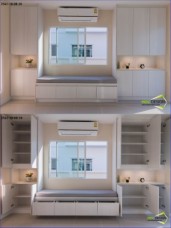 Perfect Place,บิ้วอิน,บิ้วอินห้องนั่งเล่น,ชุดวางทีวีบิ้วอิน,เฟอร์นิเจอร์บิ้วอิน,บิวท์อิน,Furniture,builtin,บิ้ วอิน